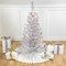 Northlight Pre-Lit Artificial Tinsel Christmas Tree - 3' - Silver - Clear Lights